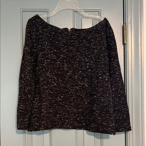 Old Navy Black and White Boat Neck Sweater